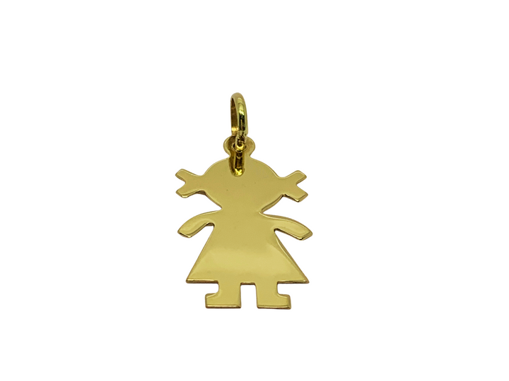 14k K solid gold Girl body Charm